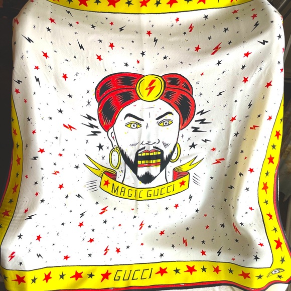 Gucci x Sergio Mora Magic Silk Scarf - Picture 1 of 16